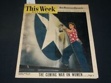 1945 FEBRUARY 18 THIS WEEK MAGAZINE SECTION - WAR ON WOMEN COVER - NP 5115 picture