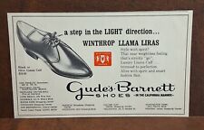 Vintage 1960's Men's Fashion - Shoes Winthrop Llama - Gude's Barnett  - 1967 AD picture