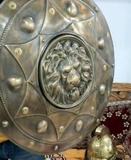 Antique Lion Shield Handmade Viking Round Shield picture