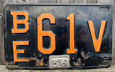 1952 NEW JERSEY LICENSE PLATE WITH 1956 TAB #BE61V picture