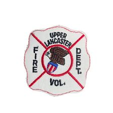 VTG Upper Lancaster PA Fire Vol Department Uniform Patch  3” Rare Retro 80s 90s picture