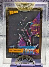 1992 Jim Valentino’s Shadow Hawk Promo Card #2 Gold Edition Wizard Sealed picture