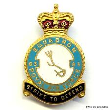 1950s RAF 83 Squadron HW MILLER Enamel Brooch Badge - Royal Air Force QC picture