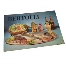 Vtg 70's Bertolli Italy Olive Oil Promo Cookbook Fertitta's Deli Shreveport LA   picture
