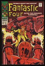 Fantastic Four #81 VF- 7.5 Wizard Appearance Jack Kirby Cover Art Marvel 1968 picture