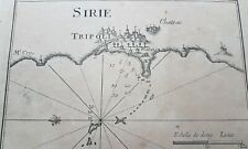 Liban Lebanon tripoly syrie Old Marine Map 1750 picture