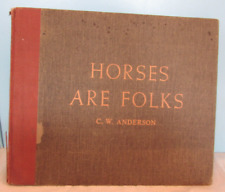 Horses are Folks CW Anderson Vintage 1950  Horse Book Racing picture
