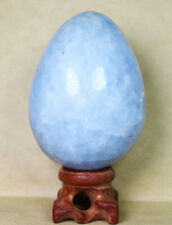 298g Natural Polished Blue Celestite Crystal Gem Egg Ball Specimen Madagascar picture
