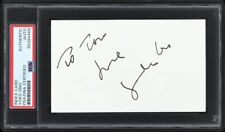 VINTAGE 1981 YOKO ONO SIGNED AUTOGRAPHED 3X5 INDEX CARD BEATLES JOHN LENNON PSA picture
