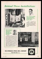 1955 The Hydraulic Press Manufacturing Company Photos Mount Gilead Ohio Print Ad picture