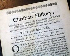 Rare & Early 18th Century 1st Successful AMERICAN 1743 Old Boston Mass. Magazine picture
