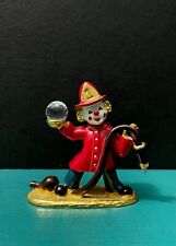 HTF Spoontiques Pewter Gold Clown Fireman Hat Hose Nozzle Miniature Figurine picture