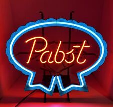 Vintage Pabst Beer Clamshell Neon Sign Window Display EverBrite 1994 EXCELLENT picture