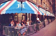 Sidewalk Cafe De La Paix St. Moritz On The Park NY Vintage Chrome Post Card picture