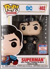 #402 Superman (Black) Metallic - DC - 2021 Con Rare Funko POP with POP Protector picture