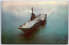 U.S.S. Shangri-la CVA-38 attack carrier postcard picture