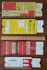 OHMITE, Federal Noark, General Electric Lot Of FOUR Slide Rule Calculators  picture