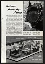 HMS Ark Royal R09 1955 Cutaway Graphic pictorial British Atomic Aircraft Carrier picture