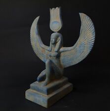 Rare Antique Statue GOD ISIS Ancient _ Egyptian Antiquities Winged Egyptian BC picture