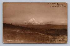 Mt. Hood from Linnton Oregon RPPC Antique Portland Marcell Photo 1911 picture