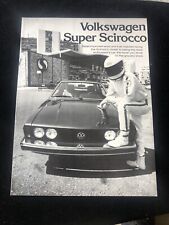 Original 1970’s Volkswagen VW Scirocco Sales Brochure  Super Scirocco picture