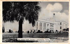 c.1940 New Modern School Building Apalachicola FL post card picture