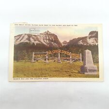 Alberta Canada -Summit Canadian Rockies- The Great Divide Postcard Posted 1952 picture