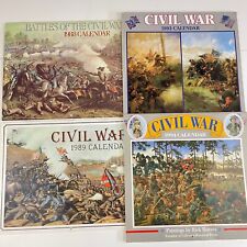 4 Civil War calendars 1988 1989 1993 1994 Historic paintings picture