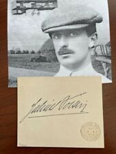 GABRIEL VOISIN SIGNED CARD, AVIATION PIONEER, MILITARY AIRCRAFT, AUTOMOBILES picture
