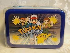Vintage 1998 Pokemon Gotta Catch Em All Collectors Tin Card Box New Blue Sealed. picture