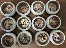 (12) DALLAS COWBOYS GOLF BALL SHOT GLASSES - ONE OF A KIND SET - EMMITT, LANDRY picture