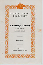 FLOWERING CHERRY. Original 1957 programme with Ralph Richardson & Celia Johnson. picture