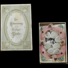 Antique 1898 German Holy Baptism Infant Memento Keepsake picture