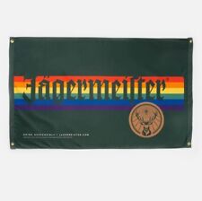 Jagermeister Rainbow Pride 3x5 ft Banner Flag LGBTQ  picture
