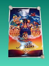 POSTER THEATER SIZE Aladdin (1992) Robin Williams Genuine Double Sided Numbered picture