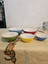 Set/5 TASTY Brand Nesting Prep Bowls Primary Colors EXCELLENT.        40 picture