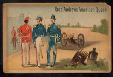 American Queen Trade Card, Publishing Co. News, Patriotic, Soldiers 1880s picture