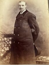 Cabinet Photo A Handsome Mustache Man With Coat And Hat- Fashion - Gay Interest picture
