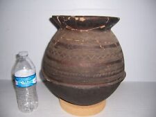 Vintage Mid 20th Century Nigeria Africa Nupe Pottery Vessel Jar picture