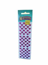 Vtg Sandylion Prismatic Pink Mini Heart Stickers Love Valentines 90’s sealed picture