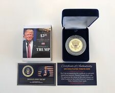  President Donald Trump...  Presidential Seal...  Commemorative Coin.. in a Case picture