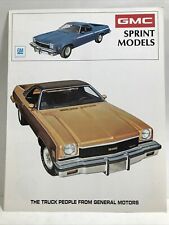 1972 GMC GENERAL MOTORS SPRINT MODELS Pick-up Car Auto Catalog Specs Brochure picture
