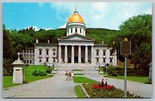 Vermonts Capitol Montpelier VT Government Building Greek Temple VNG UNP Postcard picture