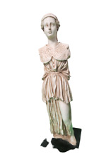 Armless Roman Woman Artistic Resin Sculpture Statue White 17