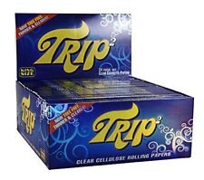TRIP 2 KING SIZE Transparent Clear Cigarette Papers - 24 packs picture