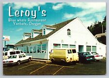 Leroy's Blue Whale Restaurant Yachats Oregon Vintage Unposted Postcard picture