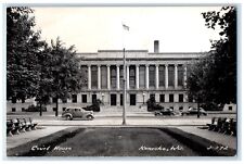 c1940's Court House Building Cars Kenosha Wisconsin WI RPPC Photo Postcard picture