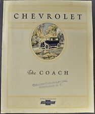 1925 Chevrolet Coach Sales Brochure Folder Excellent Original 25 picture