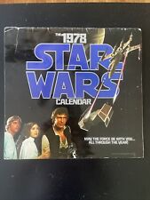 Vintage 1978 Original Star Wars Calendar Good Condition picture