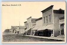 Hartford South Dakota SD Postcard Main Street Exterior Building c1910's Vintage picture